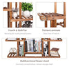 Wooden Plant Stand 6 Tiers Updated Solid Pot Shelf Flower Bonsai Rack Display UK