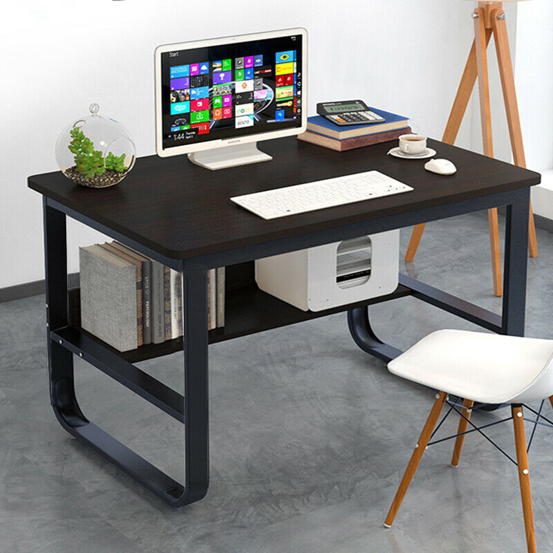 Desk with bottom deals shelf