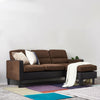 3 Seater L-Shaped Universal Corner Sofa Lounger Couch Chaise Settee w Foostool