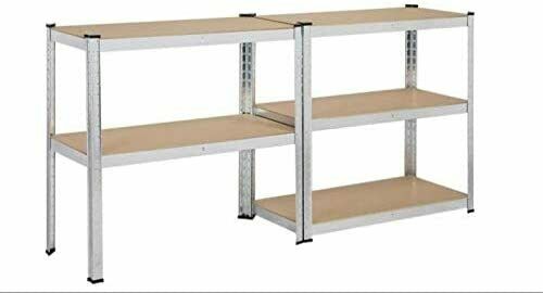 Garage Storage Shelves Racking Shed Boltless shelving Warehouse 5 shelf units