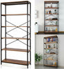 6 Tiers Bookshelf Bookcase Ladder Shelf Storage Display Unit Metal Plant Stand