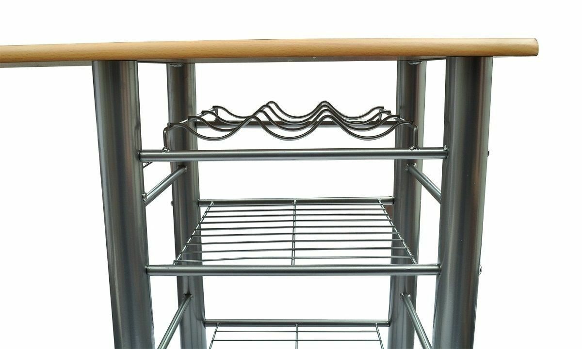 3 piece Modern Breakfast Bar Dining Table and 2 Chairs Set Metal Frame Kitchen