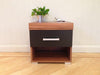 3 Piece Black & Walnut Bedroom Set! Wardrobe, 4 Drawer Chest, Bedside Table! NEW