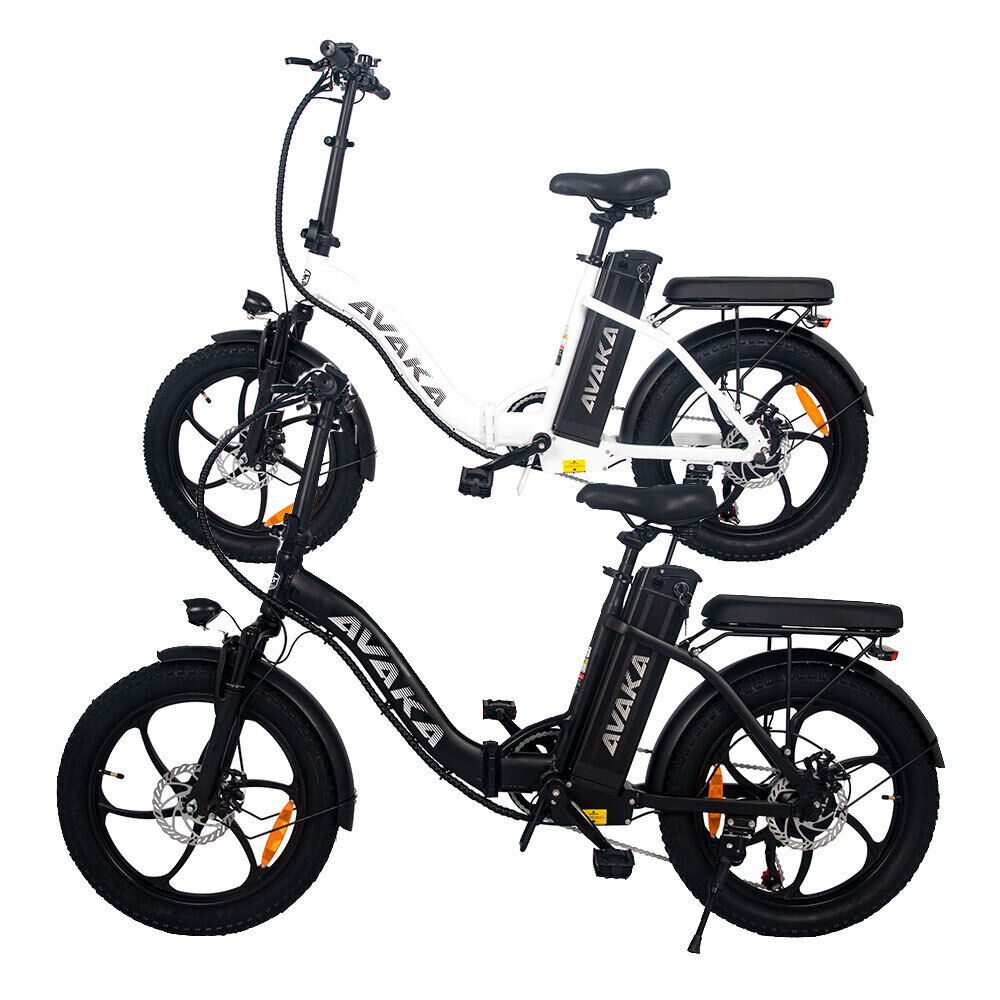 AVAKA BZ20PLUS Folding E-Bicycle E-City Bike 20x3.0" Wheel Commuter E-Bike HT