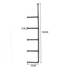3-5.5 Tier Industrial Wall Rack Pipe Hanging Storage Display Shelving Bracket UK