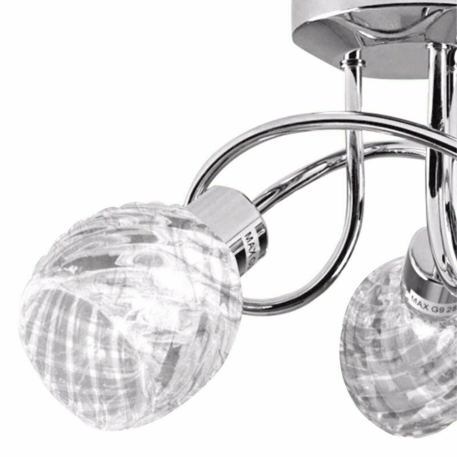 LED Crystal Ceiling Light Chandelier 3 way Lamp Kitchen Bed Living room Lights