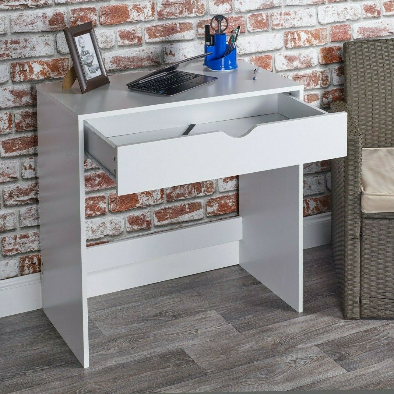 1 Drawer Dressing Table Wooden Vanity Computer Desk Bedroom Furniture Office NEW