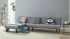 3 Seater Sofa Bed + Chaise Black Grey L Shape PVC Fabric Recliner Corner Sofabed