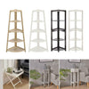 5Tier Corner Ladder Shelf Book Shelves Display Stand Storage Shelving Space Unit