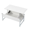 Lift Up Top Coffee Tables with Hidden Storage and Shelf Modern Sofa Side Table
