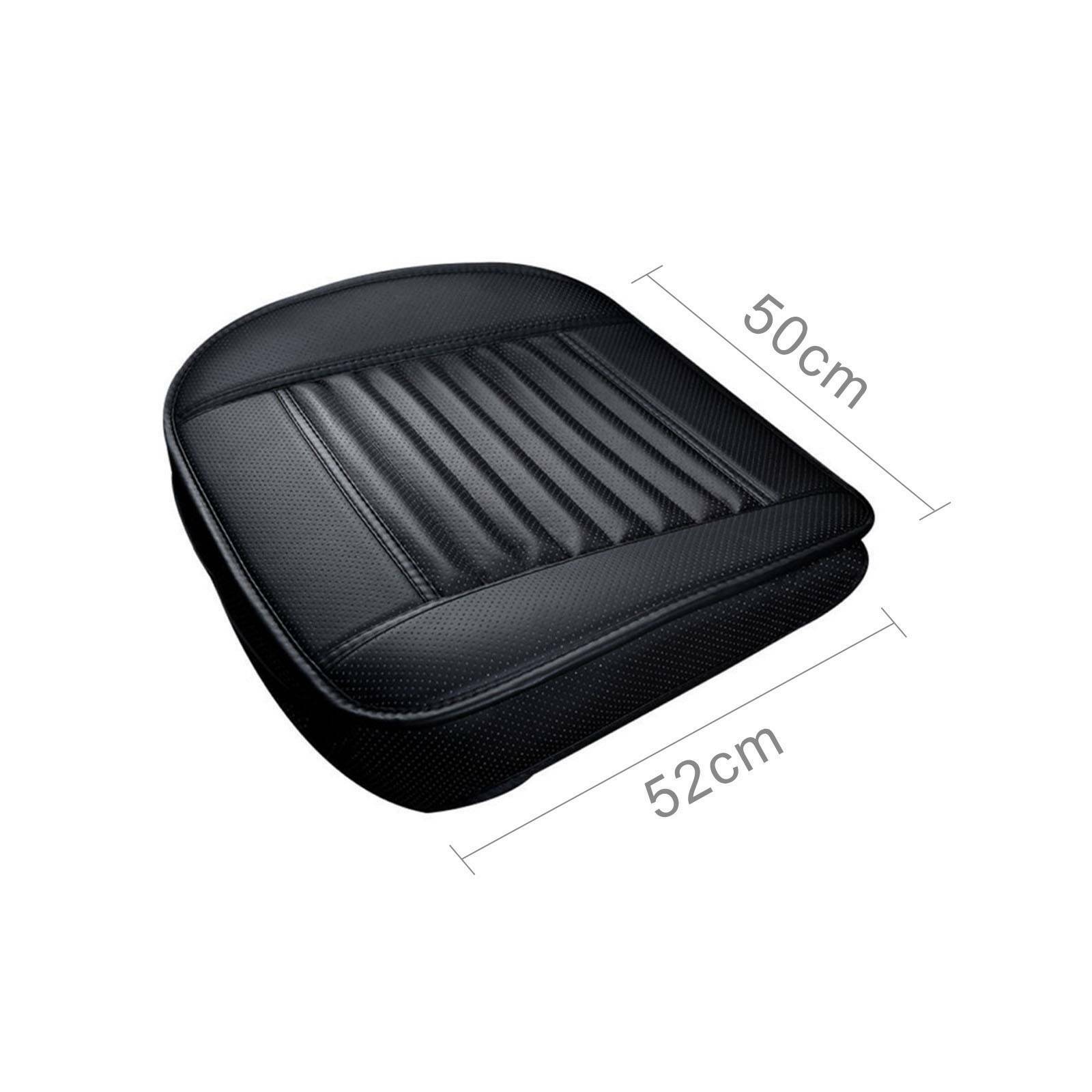 Breathable PU Leather Black Car Front Seat Cover Pad Mat for Auto Chair Cushion