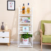 White Wooden Ladder Shelf 4 Tiers Plant Stand Folding Display Bookshelf Rack UK