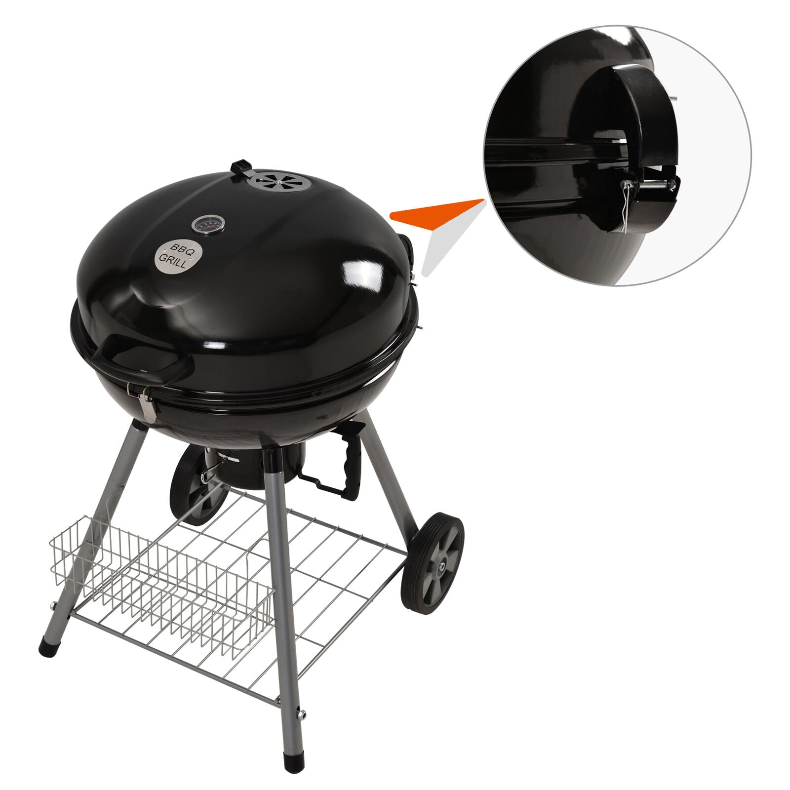 Kettle Barbecue BBQ Grill Charcoal Garden Outdoor Patio Party Round Standard
