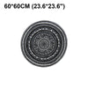 4 Sizes Round Non-slip Carpet Outdoor Floor Rug Mat Pads Geometric Acrylic
