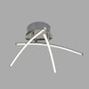 3 Way Ceiling Light Fitting Modern Chrome Design Integrated LED Bulb Lighting