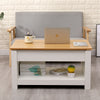 Living Room Lift Up Top Coffee Table with Storage Shelf Different Color Choice
