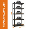 GARAGE SHELVES SHELVING 5 TIER UNIT RACKING BOLTLESS HEAVY DUTY STORAGE SHELF