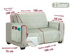Sofa Cover Quilted Throw Washable Pet Furniture Protector Couch 1/2/3 Settee