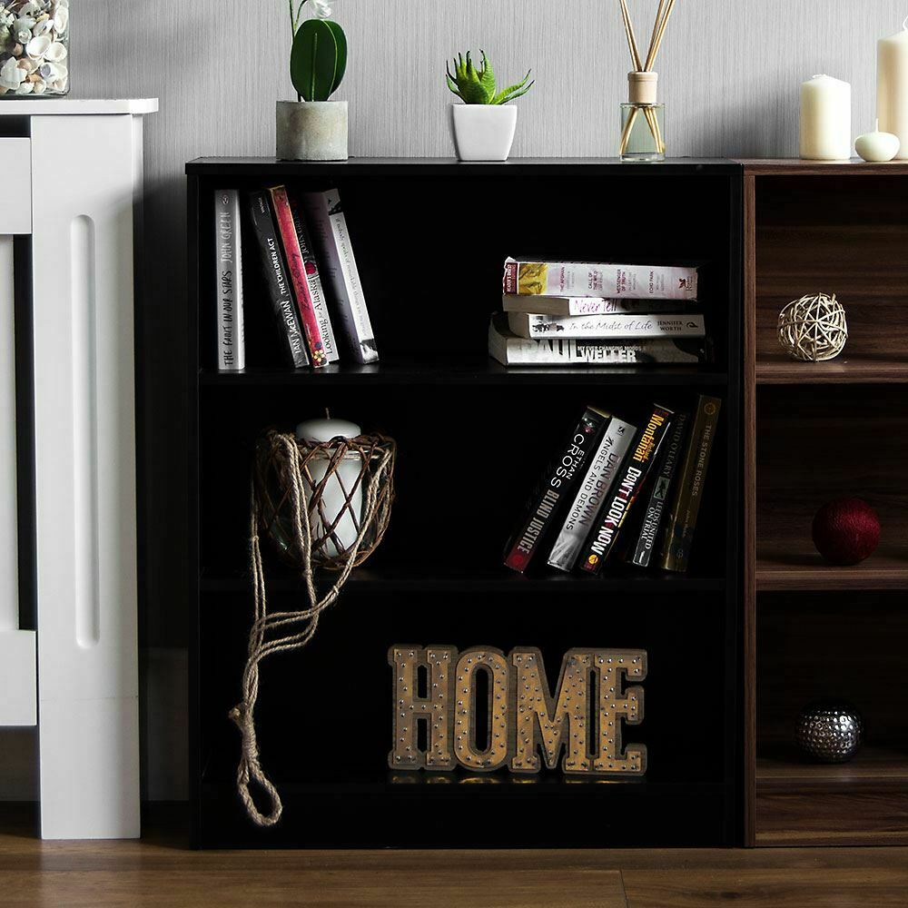 2 3 4 5 Tier Wooden Bookcase Shelving Display Storage Shelf Unit Wood Furniture