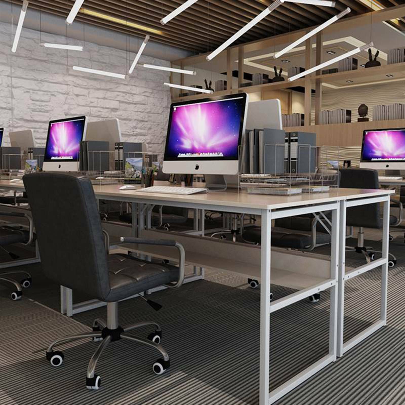 Computer Home Office PC Desk Writing Table Workstation Wood Bookshelf Furniture