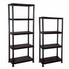 4/5 TIER PLASTIC SHELVING UNIT STORAGE RACKING SHELVES GARAGE WAREHOUSE SHED
