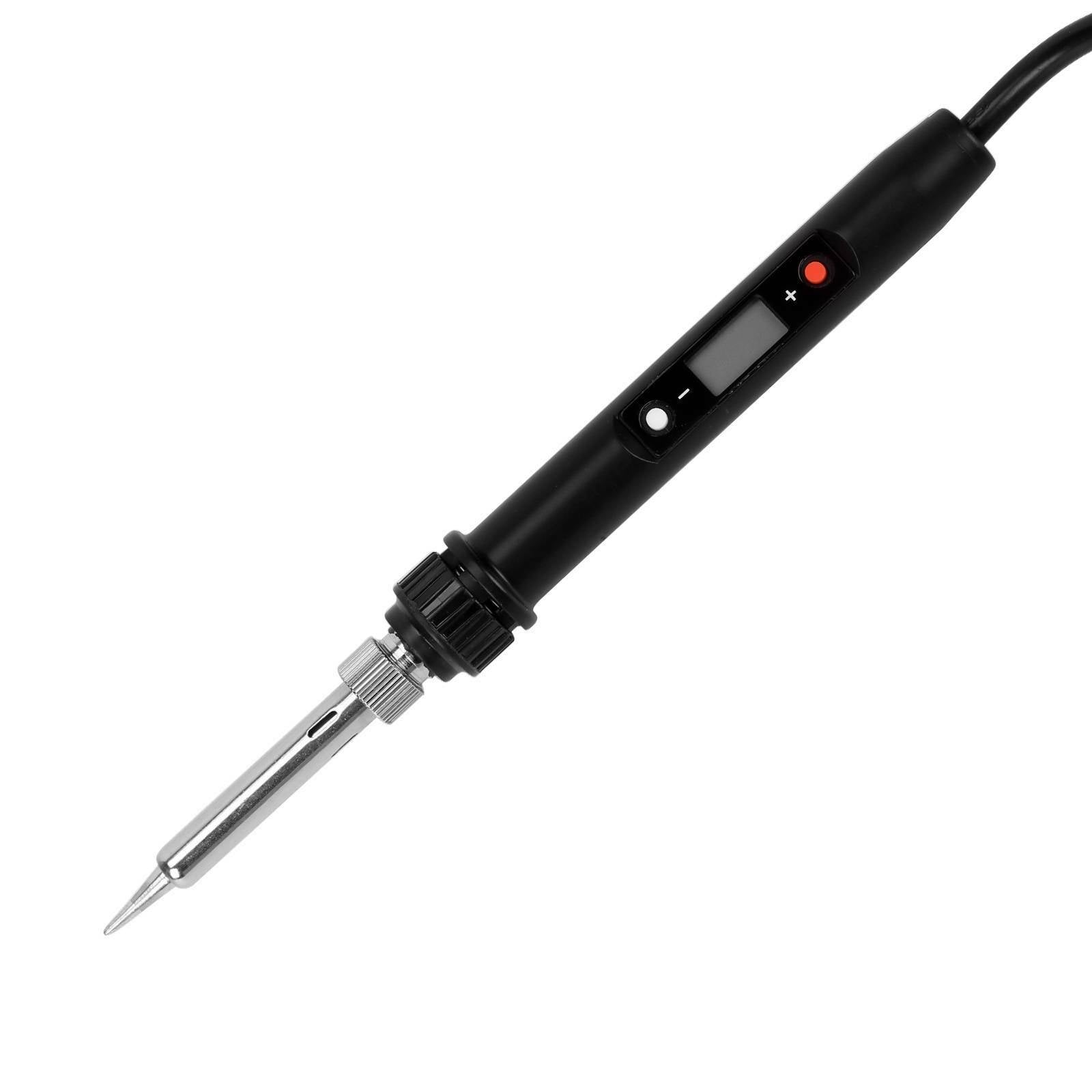 80W LCD Digital Adjustable Temperature Electronics Soldering Welding Iron Kit UK