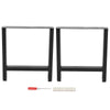 2X Industrial Table Legs Metal Stand Square Box Frame Bench Coffee Desk Leg Feet