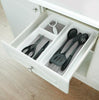 Plastic Kitchen Cutlery Tray Organiser Rack Holder Drawer Insert Tidy Storage