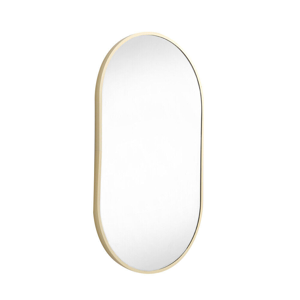 70cm Arched Mirror Industrial Wall Mount Vanity Makeup Bathroom Metal Gold Frame