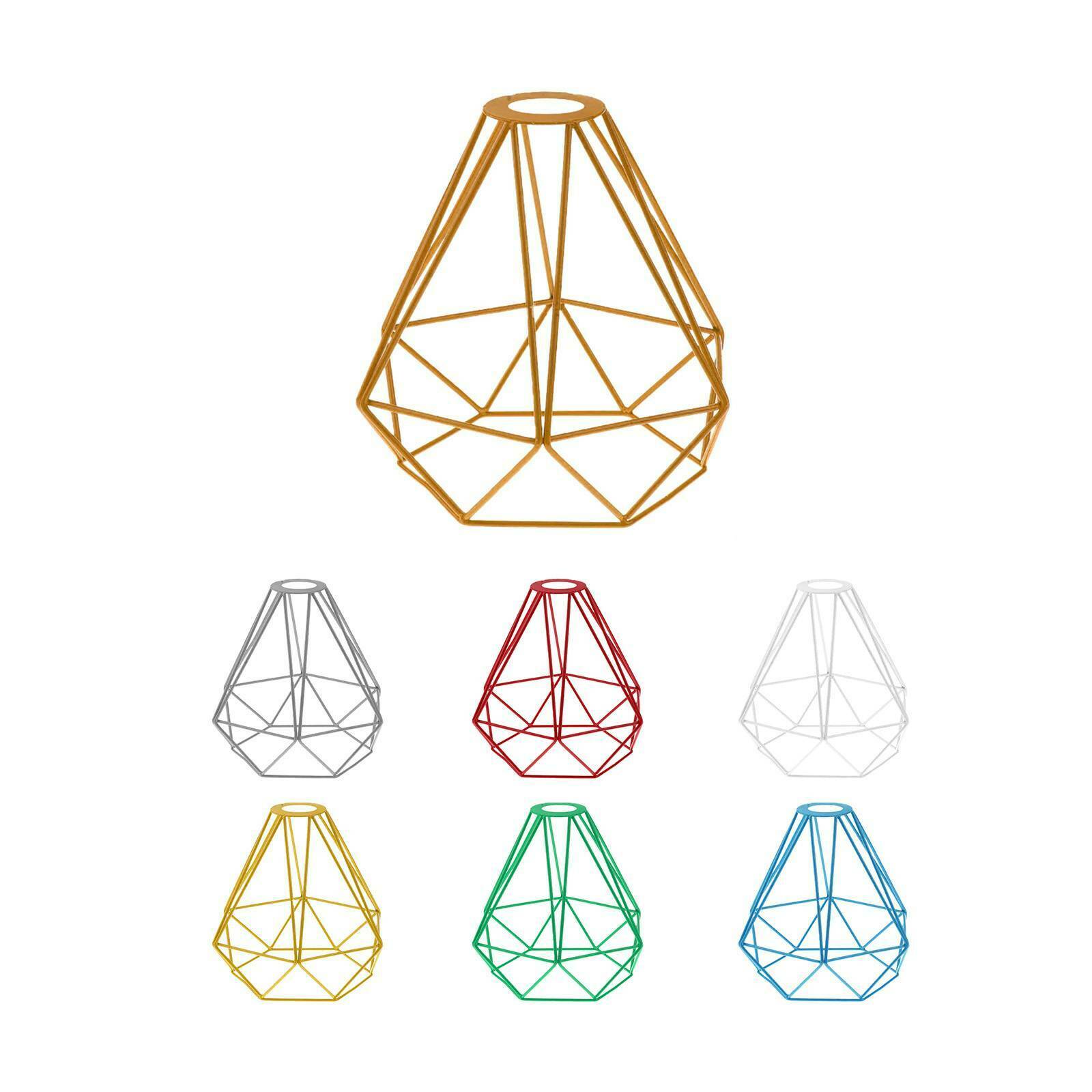 Pendant Light Shade Ceiling Industrial Geometric Wire Cage Lampshade Lamp Metal