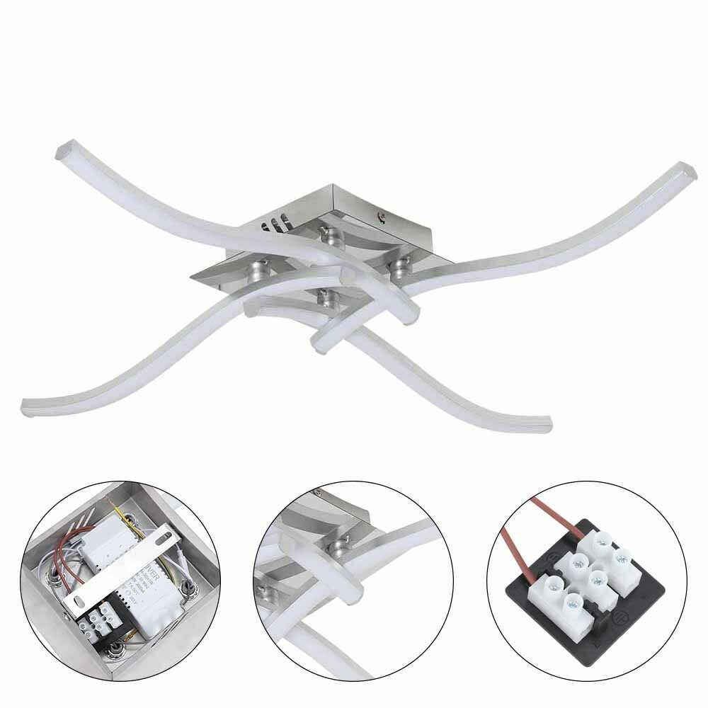 LED 4 Light Ceiling Lights Chandelier Bright Lamp Living Room Bedroom Kitchen