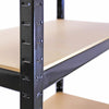 5 TIER HEAVY DUTY BOLTLESS METAL SHELVING SHELVES STORAGE UNIT GARAGE HOME NEW