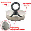 90kg-500kg Double Sided Large Powerful Neodymium Magnet Fishing & 10m Rope Set