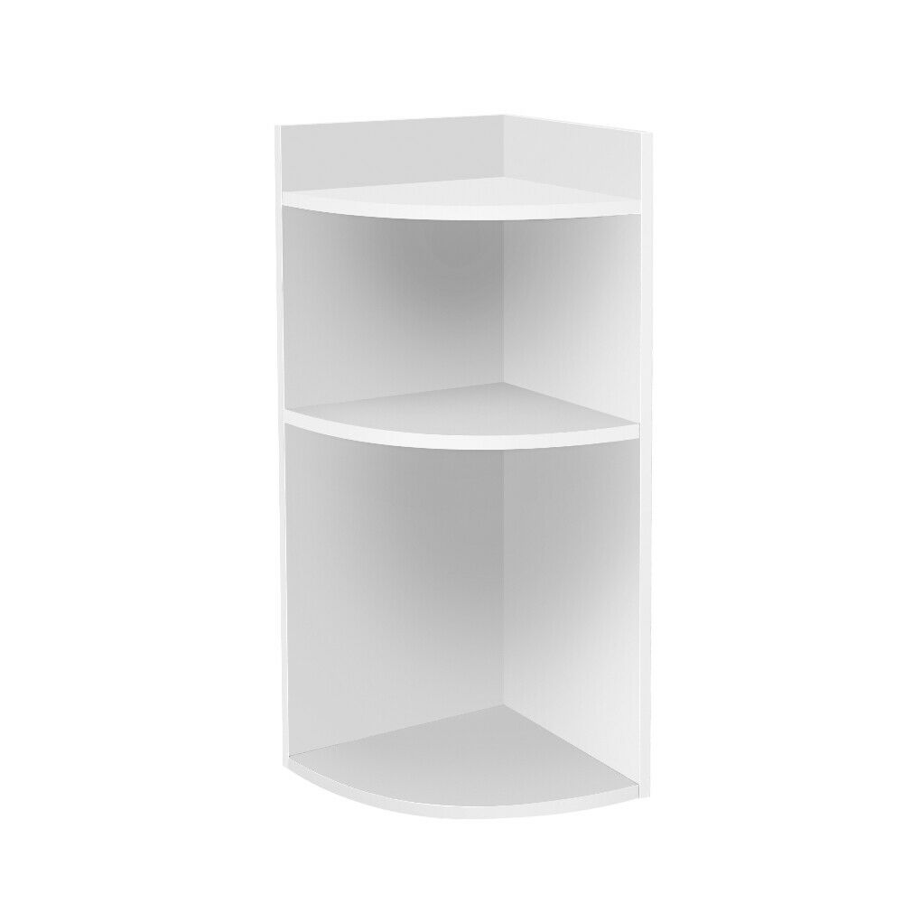 3 Tier Wall Corner Shelf Bookcase Shelf Storage Display Organizer Cabinet Unit