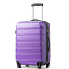 20 24 28 Inch Suitcase Set ABS Large Hard Shell Cabin Hand Travel Luggage Purple