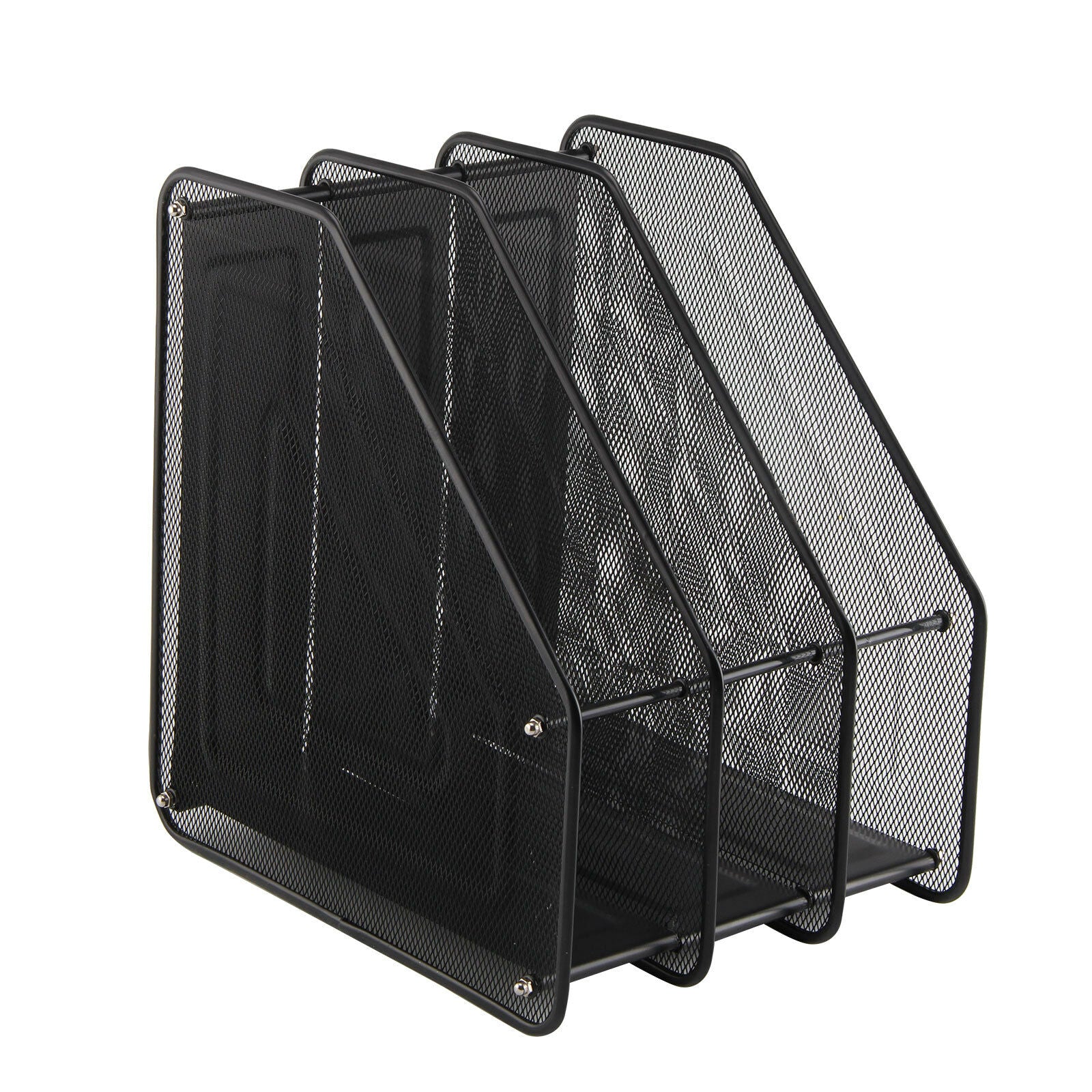 3 Tier Office Desk Document File Magazine Paper Organiser Stand Holder Rack Mesh