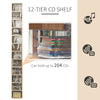Media Storage Cabinet CD Shelf Organizer Tower Rack