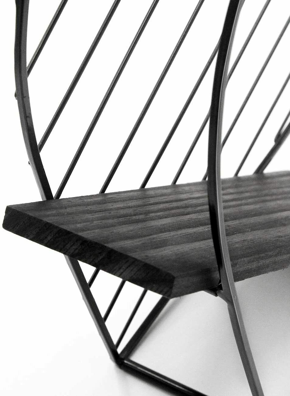 Metal Wire Wall Shelf Heart Modern Storage Floating Display Shelf Bedroom Decor