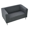 3 Seater Grey Linen Fabric Sofa Armchair Settee Couch Removable Sofa Cover