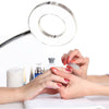 Desk Table Top 8x Magnifier Lamp Eyelash Beauty Nail Salon Tattoo White