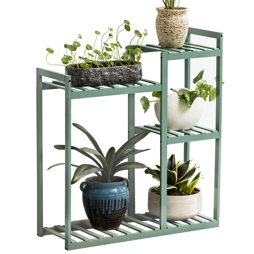 5 Tiers In & Outdoor Plant Pot Stand Cabinet Flower Display Corner Storage Shelf