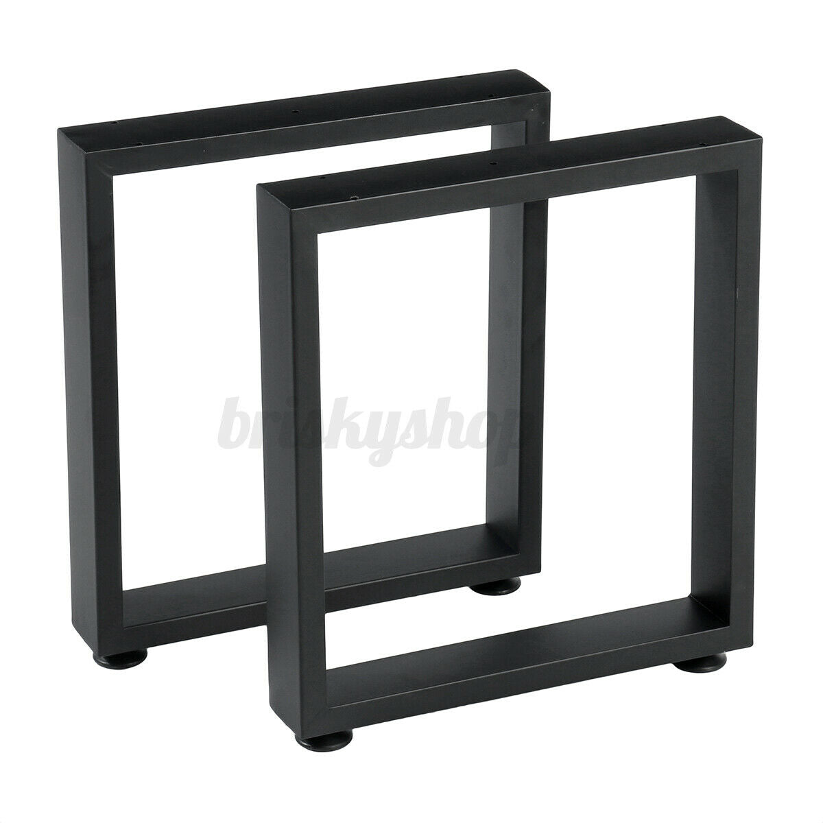 2x Industrial Steel Table Legs Metal Square Shape Dining/Bench/Coffee Table Desk