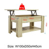 Lift Top Coffee Table With Storage Shelf Wooden Lift Up Desk Drawer Living Room