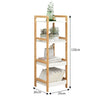 3/4/5Tier Wooden Organizer Bookcase Bookshelf Shelving Storage Rack Corner Shelf