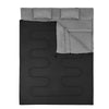 Waterproof Double Sleeping Bag Outdoor Camping Single Convertible W/ Pillows&Bag