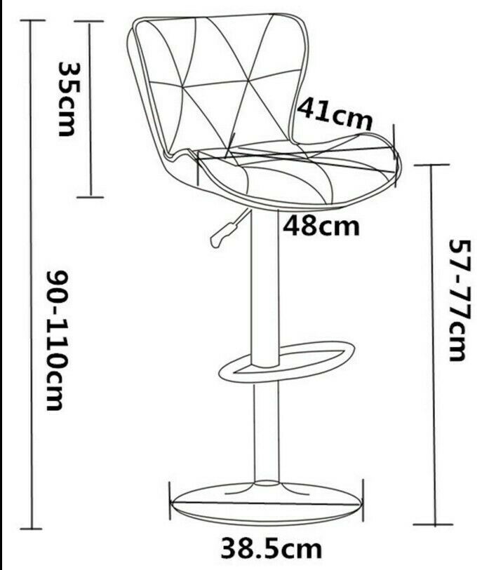 2 Breakfast Bar Chairs BARCELONA GREY Bar Stools Barstools Kitchen Pub Stools