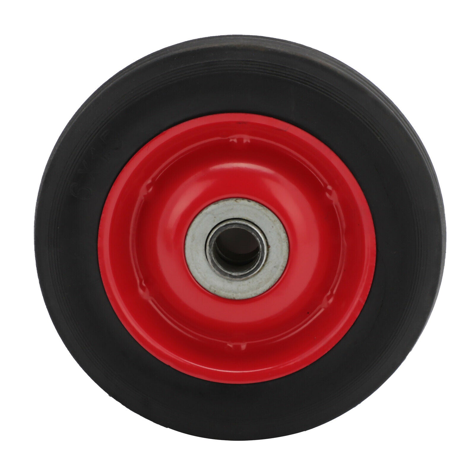 2pc explosion proof tire rubber wheel 16mm roller bearing wheel metal center