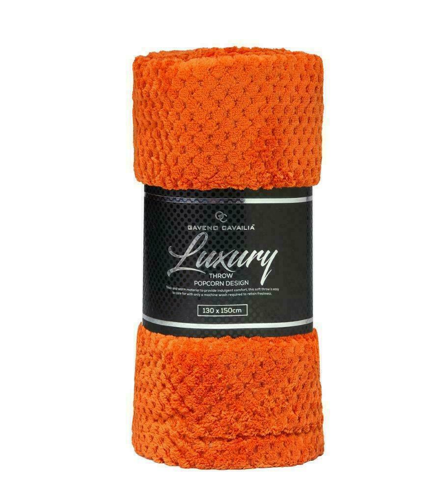 NEW LUXURY POPCORN THROWS FLEECE WARM EXTRA LARGE SOFA BLANKETS DOUBLE KING SIZE