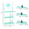 3 Tier Storage Rack Bookcase Display Plant Stand Shelf Metal Ladder Tray Shelves