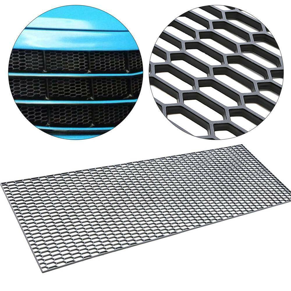 Car Racing Honeycomb Mesh Tuning Grill Net Spoiler Bumper Vent Black 40 x 120cm